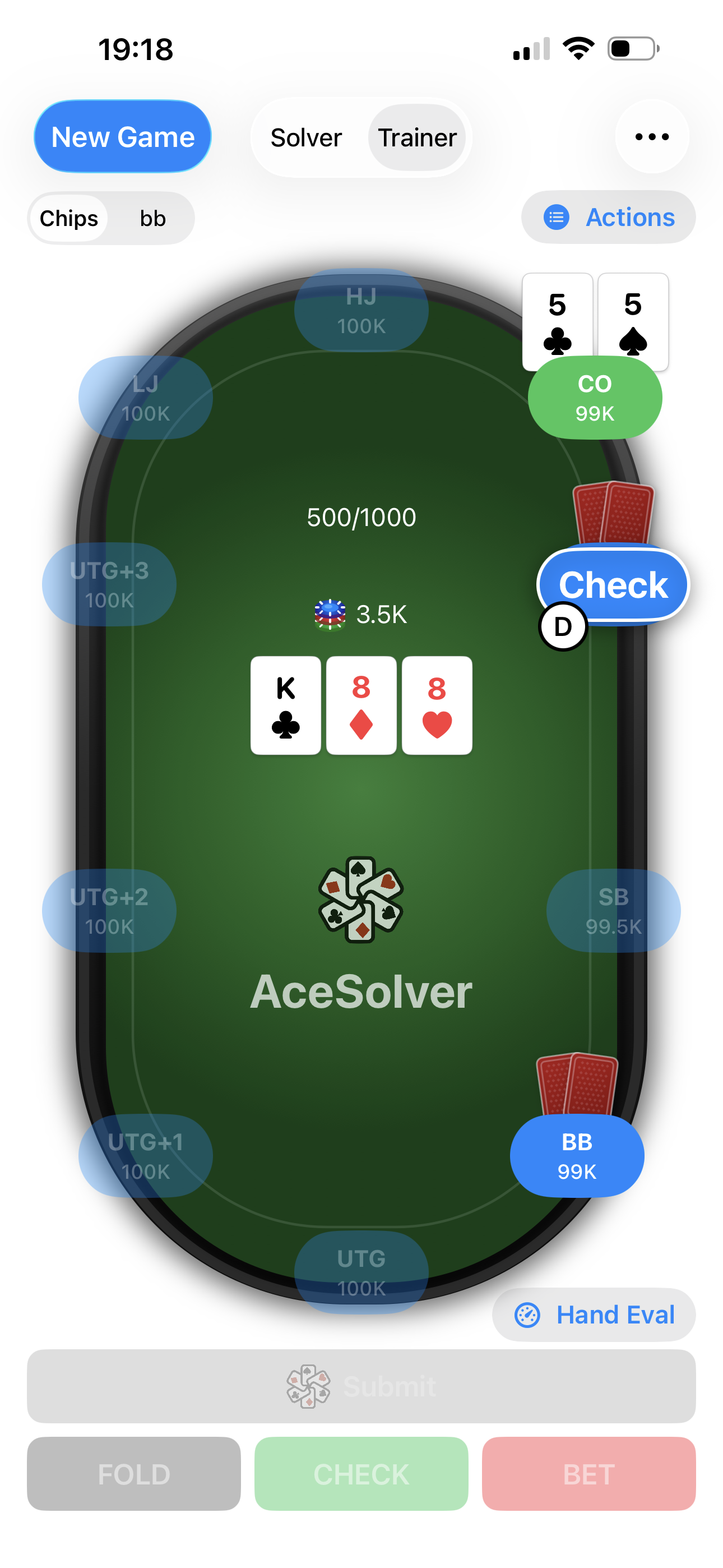 AceSolver trainer mode